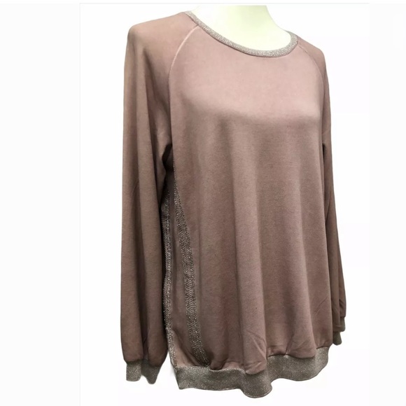 Flora Ashley Womens Round Neck Long Sleeve Top - Picture 5 of 9